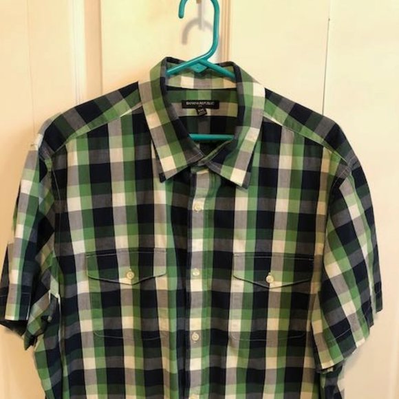 Banana Republic Other - HOT DEAL!! - Banana Republic Checked S/Sleeve  Sz XXL